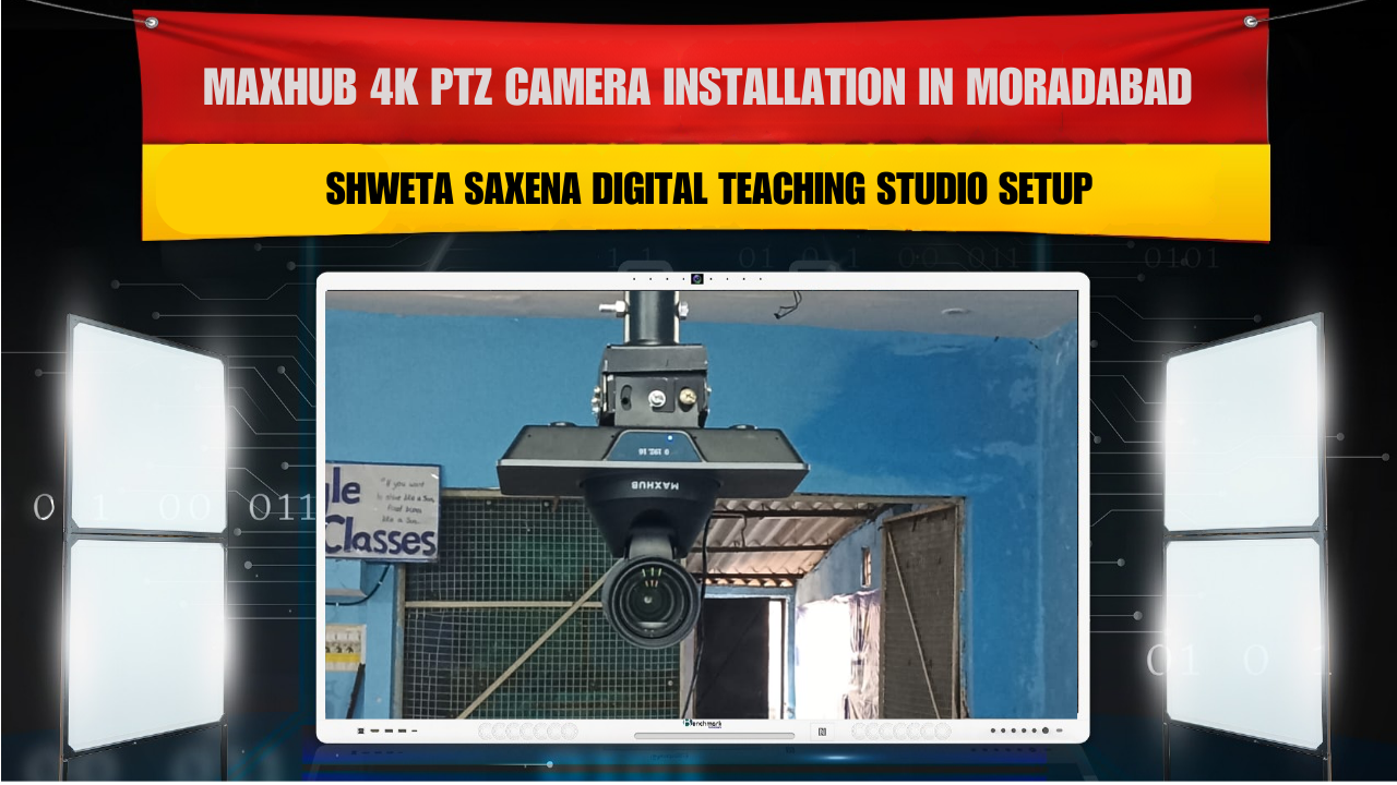 Maxhub 4K PTZ Camera Installation in Moradabad | Shweta Saxena Digital Teaching Studio Setup
