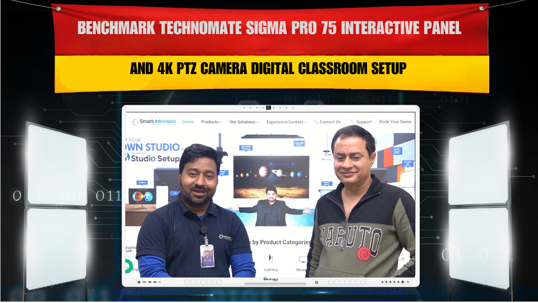 Benchmark Technomate Sigma Pro 75 Setup by Rajiv Kakar | Smart Digital Classroom Installation