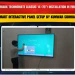 Benchmark Technomate Classic 14 (75") Installation in Firozabad | Smart Interactive Panel Setup by Kunwar Sidhhant