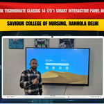 Benchmark Technomate Classic 14 (75”) Smart Interactive Panel Installation at Saviour College of Nursing, Ranhola Delhi