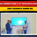 Benchmark Technomate Classic 14 (75”) Installation in Cuttack Odisha | Smart Classroom by Arabinda Jena