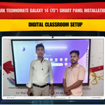 Benchmark Technomate Galaxy 14 (75”) Smart Panel Installation in Patna, Bihar | Digital Classroom Setup