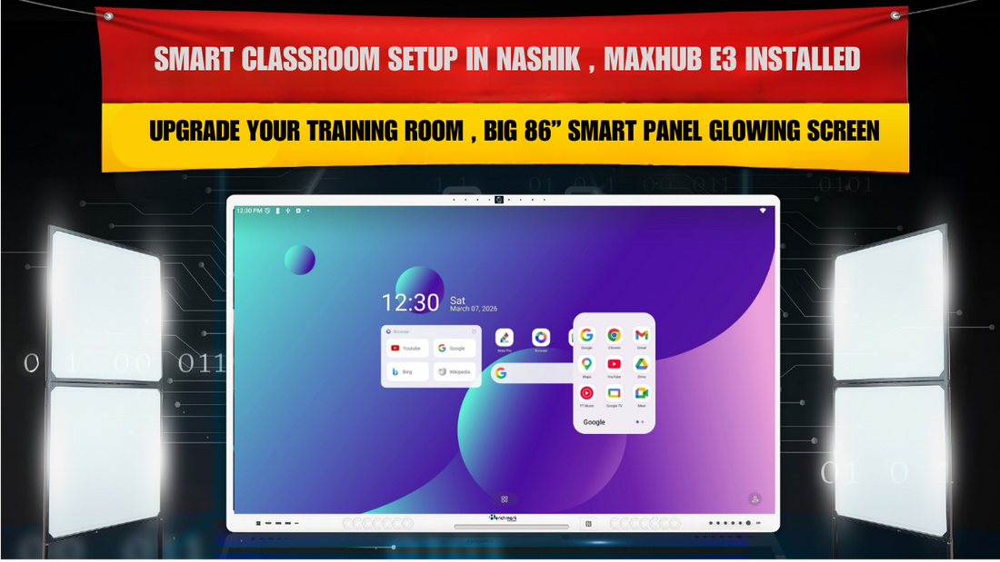 Maxhub E3 (86”) Interactive Panel Installation in Nashik | Smart Classroom & Training Setup