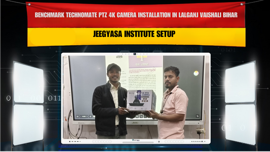 Benchmark Technomate PTZ 4K Camera Installation in Lalganj Vaishali Bihar | Jeegyasa Institute Setup