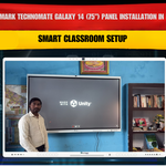 Benchmark Technomate Galaxy 14 (75”) Panel Installation in Kathua | Smart Classroom Setup