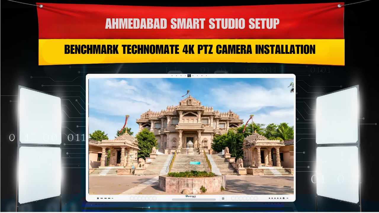 Ahmedabad Smart Studio Setup – Benchmark Technomate 4K PTZ Camera Installation
