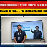 Benchmark Technomate Studio Setup in Rajkot Gujarat | Classic 14 Panel + PTZ Camera Installation