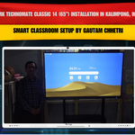 Benchmark Technomate Classic 14 (65”) Installation in Kalimpong, West Bengal | Smart Classroom Setup by Gautam Chhetri