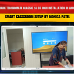 Benchmark Technomate Classic 14 65 Inch Installation in Ahmedabad | Smart Classroom Setup by Monica Patel