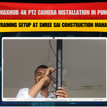 Maxhub 4K PTZ Camera Installation in Pune | Smart Training Setup at Shree Sai Construction Maharashtra
