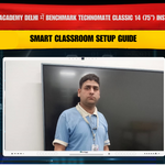Tejas IQ Academy Delhi में Benchmark Technomate Classic 14 (75”) Installation | Smart Classroom Setup Guide