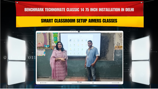 Benchmark Technomate Classic 14 75 Inch Installation in Delhi | Smart Classroom Setup Aimers Classes