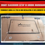 Smart Classroom Setup in Giridih Jharkhand | Benchmark Technomate Sigma AI A7 Pro 86 Inch Installation at Kota Chemistry by Ummer Sir