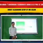 Madhubani Bihar में Benchmark Technomate Sigma AI A7 Pro 75” Installation | Smart Classroom Setup by MD Aslam