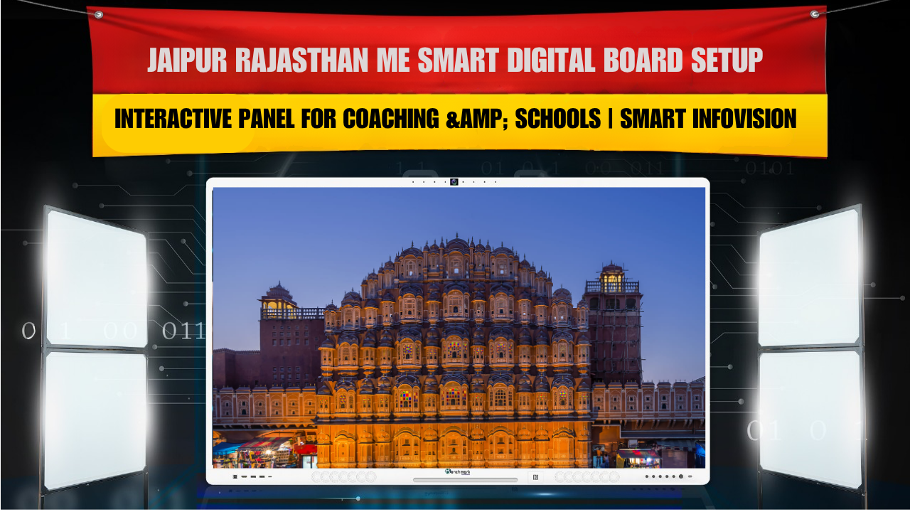 Jaipur Rajasthan me Smart Digital Board Setup | Interactive Panel for Coaching & Schools | Smart Infovision