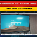 Benchmark Technomate Classic 14 (75”) Installation in Aashiyana Digha Patna | Smart Digital Classroom Setup