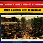 Benchmark Technomate Sigma AI A7 Pro 75 Installation in Purnia Bihar | Smart Classroom Setup by Ravi Anand
