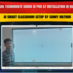Benchmark Technomate Sigma AI Pro A7 Installation in Burari Delhi | AI Smart Classroom Setup by Sunny Mathur