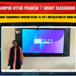 Balrampur Uttar Pradesh में Smart Classroom Setup | Benchmark Technomate MaxPro Ultra 14 (75”) Installation by Khem Raj Mishra