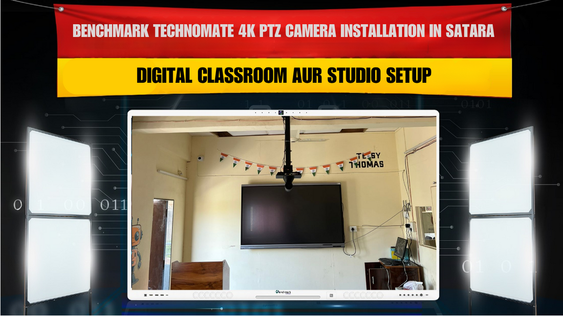 Benchmark Technomate 4K PTZ Camera Installation in Satara Maharashtra | Studio Setup