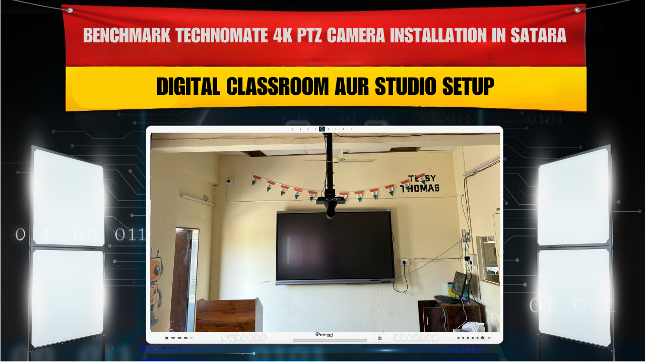 Benchmark Technomate 4K PTZ Camera Installation in Satara Maharashtra | Studio Setup