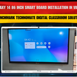 Galaxy 14 86 Inch Smart Board Installation in Vidisha | Benchmark Technomate Digital Classroom Solution
