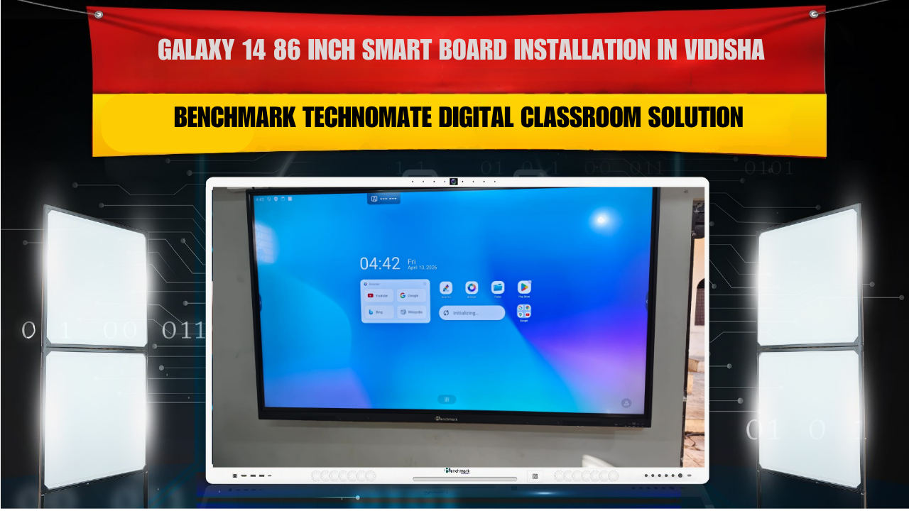 Galaxy 14 86 Inch Smart Board Installation in Vidisha | Benchmark Technomate Digital Classroom Solution