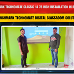 Benchmark Technomate Classic 14 75 Inch Installation in Bhagalpur | Smart Classroom Setup