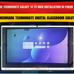 Benchmark Technomate Galaxy 14 75 Inch Installation in Pakur Jharkhand | Smart Classroom Setup