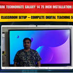 Benchmark Technomate Galaxy 14 75 Inch Installation in Ranchi | Smart Classroom Setup – Complete Digital Teaching Solution