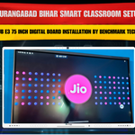 Aurangabad Bihar Smart Classroom Setup | MAXHUB E3 75 Inch Digital Board Installation by Benchmark Technomate