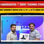 Sangli Maharashtra में Smart Teaching Studio Setup | Benchmark Technomate MaxPro Ultra 14 (75”) & 4K PTZ Camera Installation