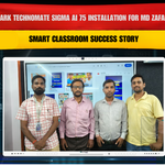 Benchmark Technomate Sigma AI 75 Installation for MD Zafar Ansari | Smart Classroom Success Story