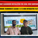 Smart Classroom Installation for Legal View Sampachak with Benchmark Technomate Classic 14 75 Inch Interactive Flat Panel