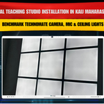Digital Teaching Studio Installation in Kaij Maharashtra with Benchmark Technomate Camera, Mic & Ceiling Lights