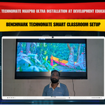 Benchmark Technomate MaxPro Ultra Installation at Development Education Centre Samastipur Bihar | Smart Classroom Setup