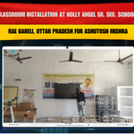 Smart Classroom Installation at Holly Angel Sr. Sec. School Laksar with Benchmark Technomate Galaxy 14