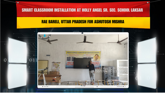 Smart Classroom Installation at Holly Angel Sr. Sec. School Laksar with Benchmark Technomate Galaxy 14