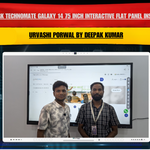 Benchmark Technomate Galaxy 14 75 Inch Interactive Flat Panel Installation for Urvashi Porwal by Deepak Kumar
