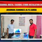 Professional Digital Teaching Studio Installation in Durg Chhattisgarh with Benchmark Technomate 4K PTZ Camera