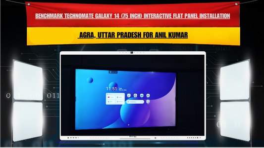 Benchmark Technomate Galaxy 14 (75 Inch) Interactive Flat Panel Installation in Agra, Uttar Pradesh for Anil Kumar
