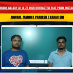 Benchmark Galaxy AI 14 75 Inch Interactive Flat Panel Installation in Niwari, Madhya Pradesh | Karan Sir