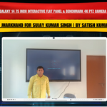 Benchmark Galaxy 14 75 Inch Interactive Flat Panel & Benchmark 4K PTZ Camera Installation in Ranchi Jharkhand for Sujay Kumar Singh | By Satish Kumar Singh