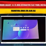 Benchmark Galaxy 14 75 Inch Interactive Flat Panel Installation Madhepura Bihar for Alok Raj
