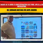 Benchmark Galaxy AI 14 Series 75 Inch Interactive Flat Panel, OPS i5 & 4K PTZ Camera Installation in DLF Gurgaon Haryana for Kapil Sharma