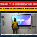 Ezugyan Classes Pvt. Ltd. Khordha Odisha Upgrades Classroom with Benchmark Technomate Galaxy 14 Android 75" Interactive Flat Panel & OPS