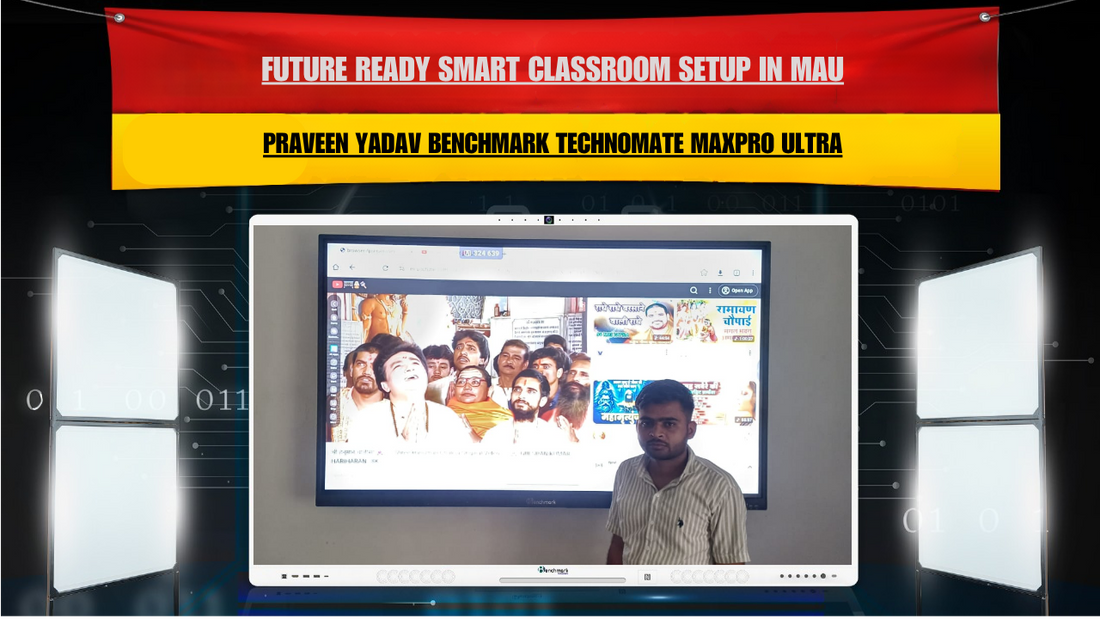Mau, Uttar Pradesh में Benchmark Technomate MaxPro Ultra Android 14 (75 Inch) Installation Success Story