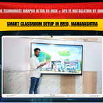 Smart Classroom Setup in Beed, Maharashtra | Benchmark Technomate MaxPro Ultra 86 Inch + OPS i5 Installation by Dinesh Gadade