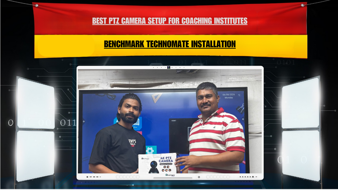 Best PTZ Camera Setup for Coaching Institutes | Benchmark Technomate Installation
