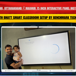 Haridwar, Uttarakhand में Maxhub 75 Inch Interactive Panel Installation | Devrath Bhatt Smart Classroom Setup by Benchmark Technomate